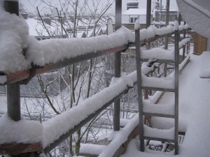 scaffolding snow safety