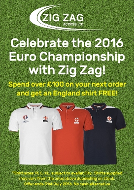 Free Euro 2016 England Shirt